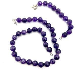 Amethyst Necklace and Bracelet Set
